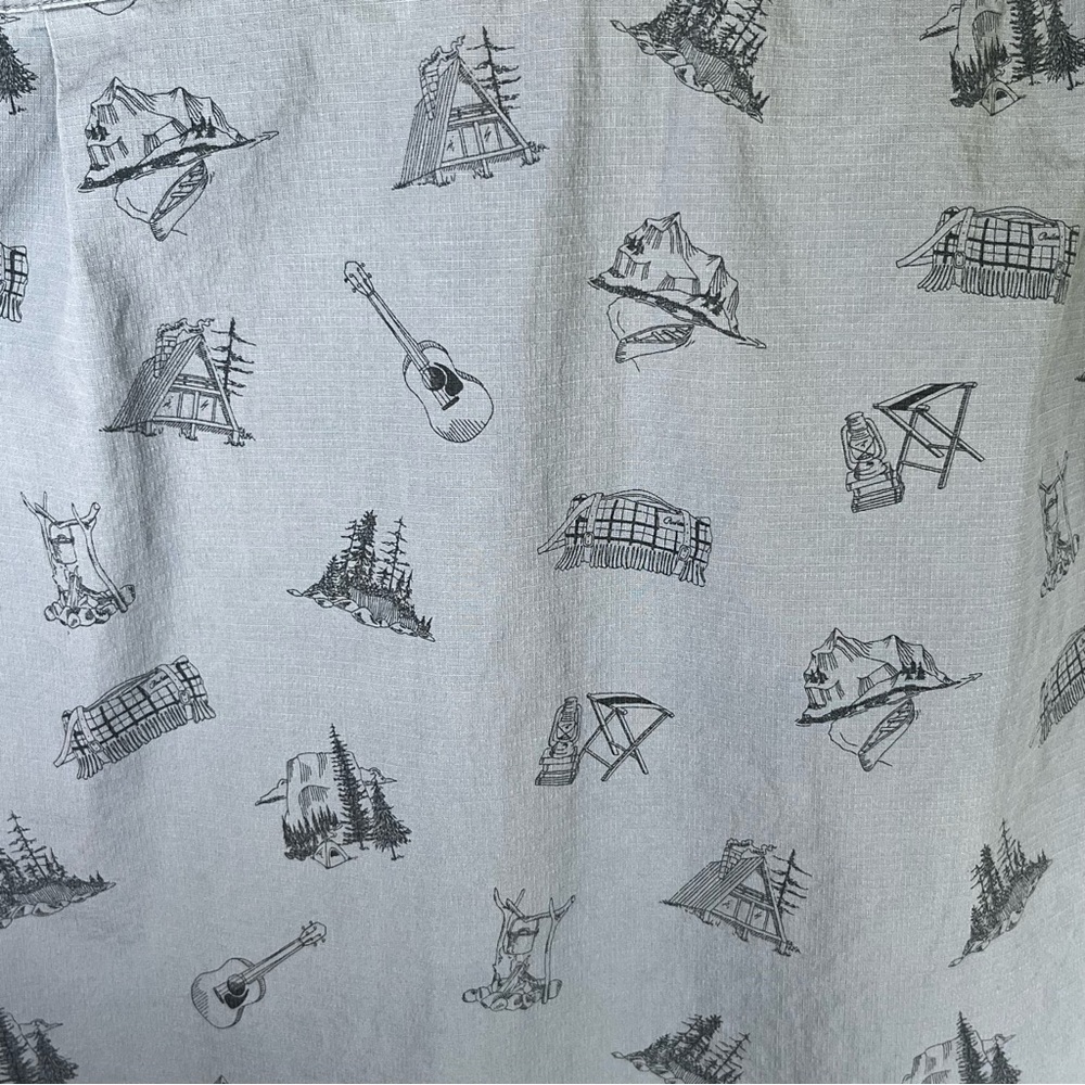 Pendleton Riley Ripstop Button-down Short Sleeve Shirt Blue Camping M Gorpcore - Picture 9 of 11